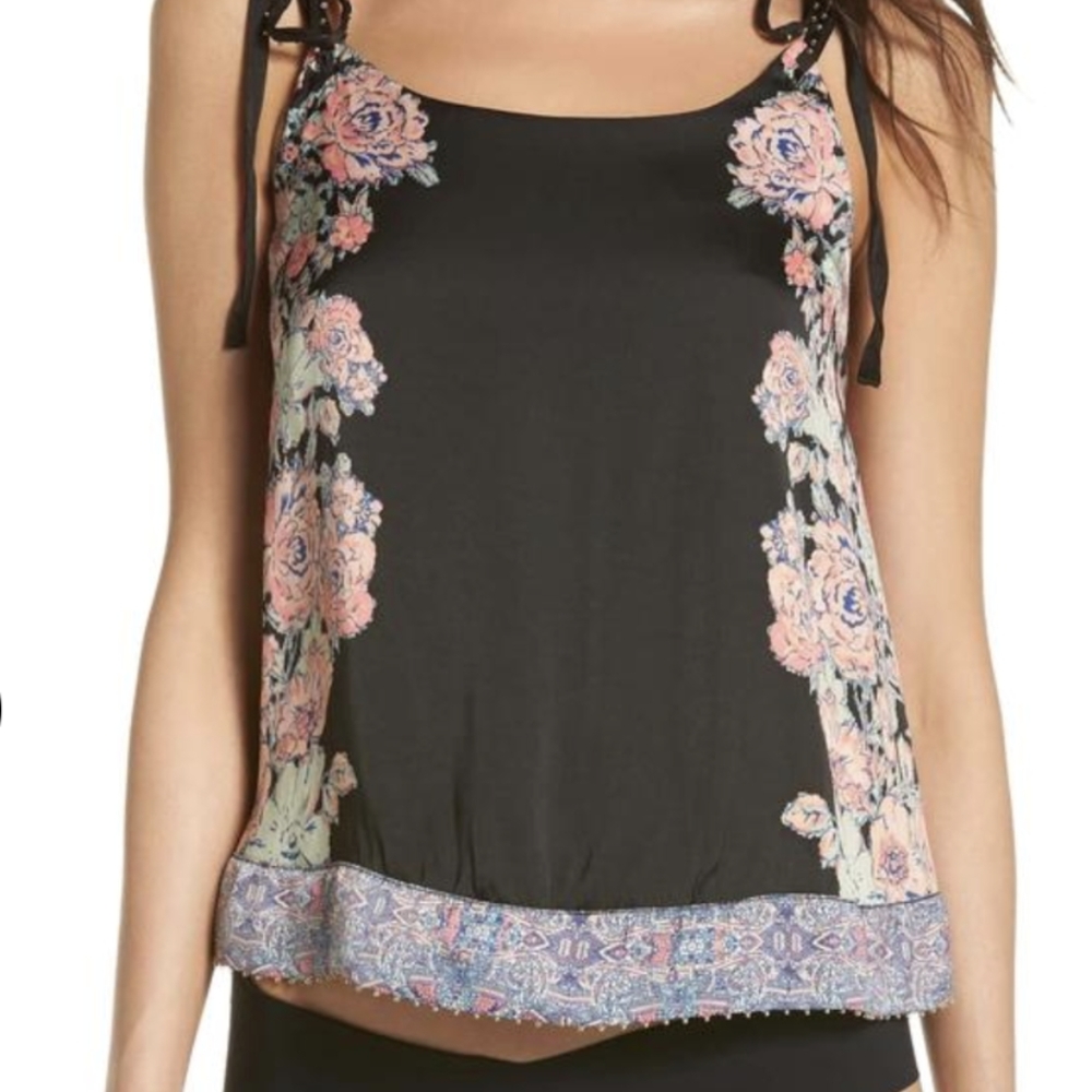 Free People Move Satin Beaded cami